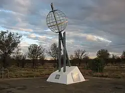 Monument marking the Tropic of Capricorn just north of Alice Springs, Northern Territory