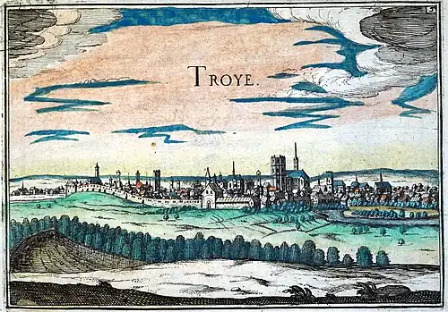 Troyes Cathedral in 1634