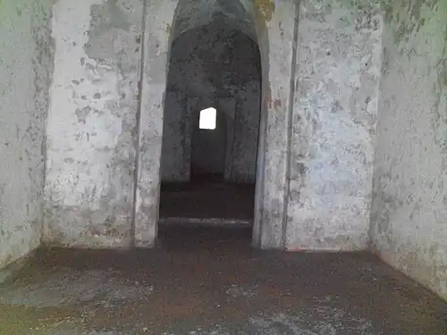 Interior view of the temple
