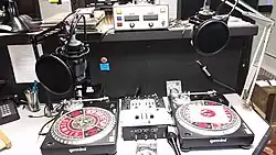 The set up for live shows