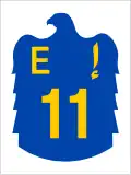 E 11 shield}}