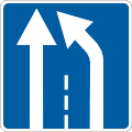 Right lane ends