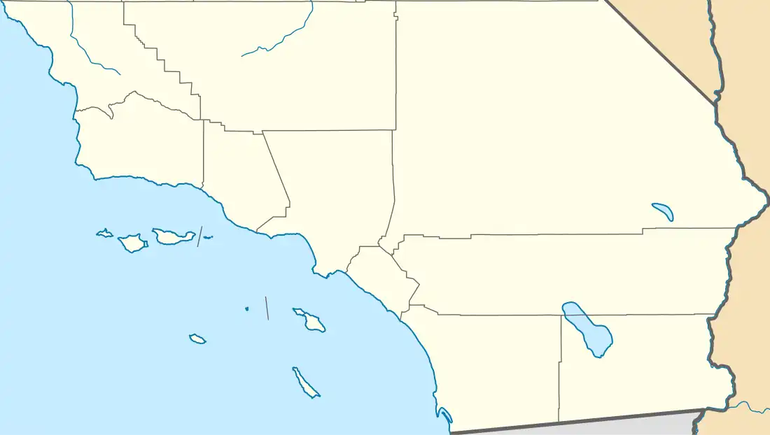 Map showing the location of James San Jacinto Mountains Reserve