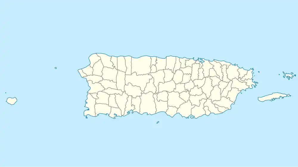 Map showing the location of Punta Yeguas