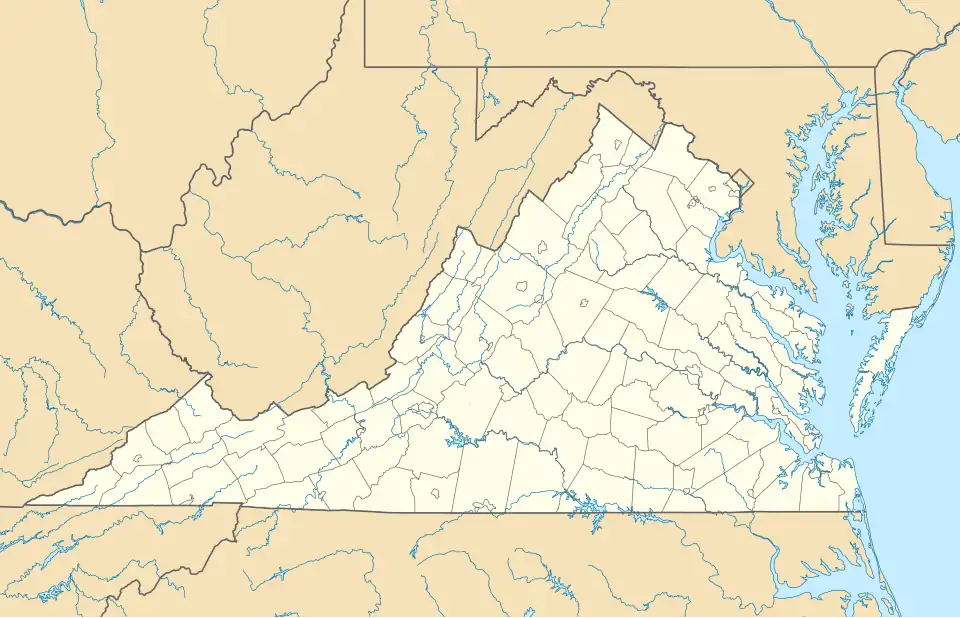 JB Langley–Eustis is located in Virginia