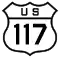 U.S. Route 117 marker