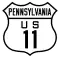 U.S. Route 11 Bypass marker