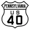 U.S. Route 40 Alternate marker