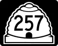 State Route 257 marker