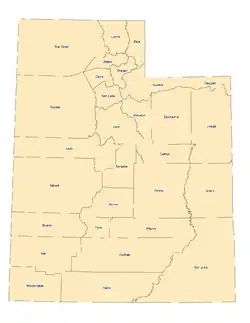 Image 36Utah county boundaries (from Utah)
