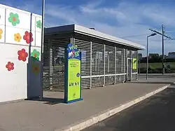 Secured bicycle parking of Vélomagg' in Montpellier