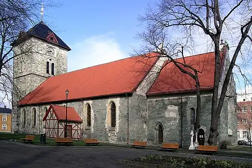Side view of Vår Frue kirke