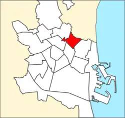 Location of Benimaclet, in Valencia