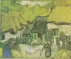 F758: Farmhouses in Jorgus with figures, Private collection