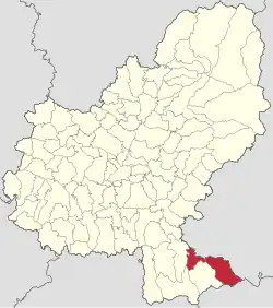 Location in Mureș County