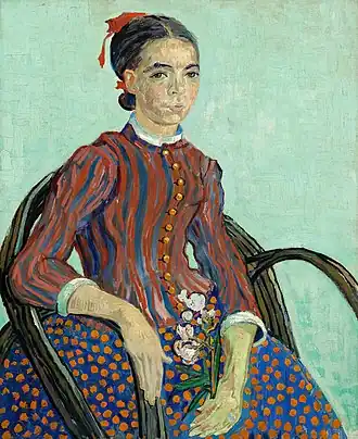 La Mousmé, July 1888 Oil on canvas, 74 x 60&nbsp;cm National Gallery of Art, Washington D.C.