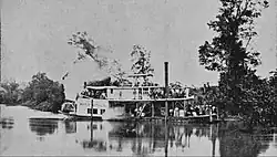 Verapaz Railroad steamboat sailing the Polochic river.[15]