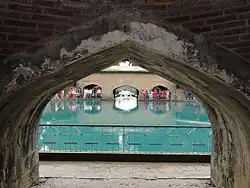 View of Spring from inside the arcade