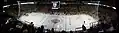 A stitched panoramic image of the inside of the arena before a Manchester Monarchs AHL game versus the Providence Bruins