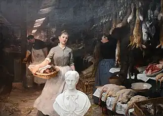 Market's Corner - Musée des Beaux-Arts - Bordeaux. In front of, a bust from John Warrington Wood