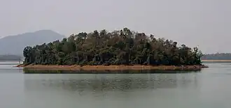 A view from Kinnerasani Dam in Kinnerasani Wildlife Sanctuary