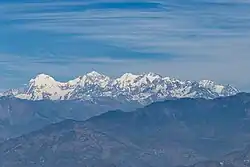 The Ganesh Himal with Pabil furthest to left