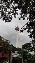 KL Tower seen from Bukit Nanas Forest Reserve