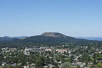 View of Mount Douglas from the south