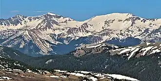 Mt. Stratus (left), Mt. Nimbus, and Mt. Cumulus (right)