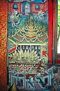 Murals inside Wihan Lai Kham