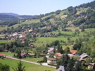 A general view of Ville-en-Sallaz