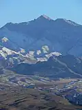 Virgin Peak, southwest Virgin Mountains from Virgin Valley, south of Mesquite