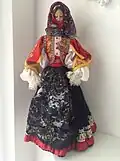 "Doll in folk costume" by Vittoria Valmaggia, period after 1982 - private collection