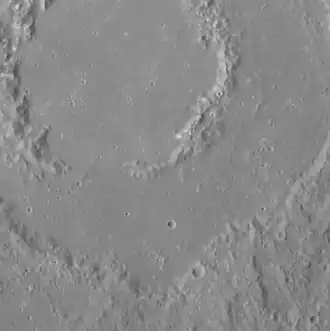 Interior of Vivaldi showing possible hollows on the peak ring.