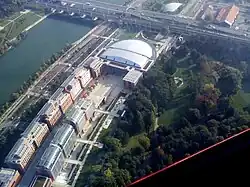 Aerial view of Cité Internationale