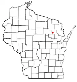 Location of Doty, Wisconsin