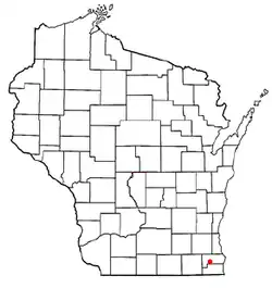 Location of Eagle Lake, Wisconsin