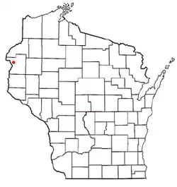 Location of Eureka, Wisconsin