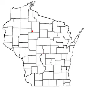 Location of Kennan (town), Wisconsin