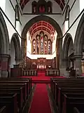 The nave of St Luke's, Wallsend, looking east
