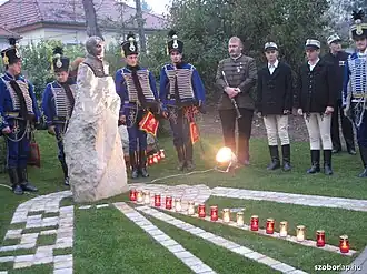 Albert Wass statue in Budakeszi, Hungary (2008)