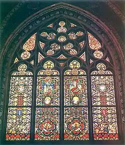 Stained-glass window in the Holy Trinity Chapel