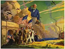 1943/1945, Our heroes return or Welcome home.