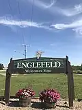 Welcome sign outside of Englefeld