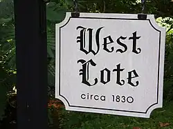 West Cote Sign