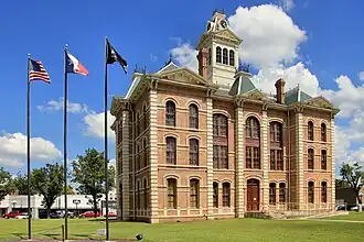 The Wharton County Courthouse in Wharton