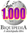 1 000 articles on the Aragonese Wikipedia (2005)