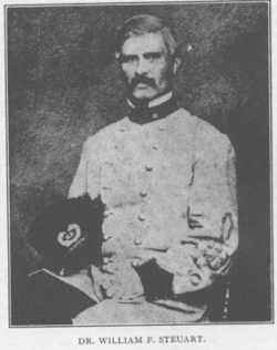 William Frederick Steuart CSA, Surgeon to the 1st North Carolina Infantry