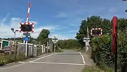 The AOCL+B crossing at Winchelsea, East Sussex, with no telephone or AHBC signage