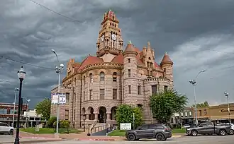 The Wise County Courthouse in Decatur, a Romanesque Revival structure, was added to the National Register of Historic Places in 1976. As of October 2024, the courthouse is being restored.